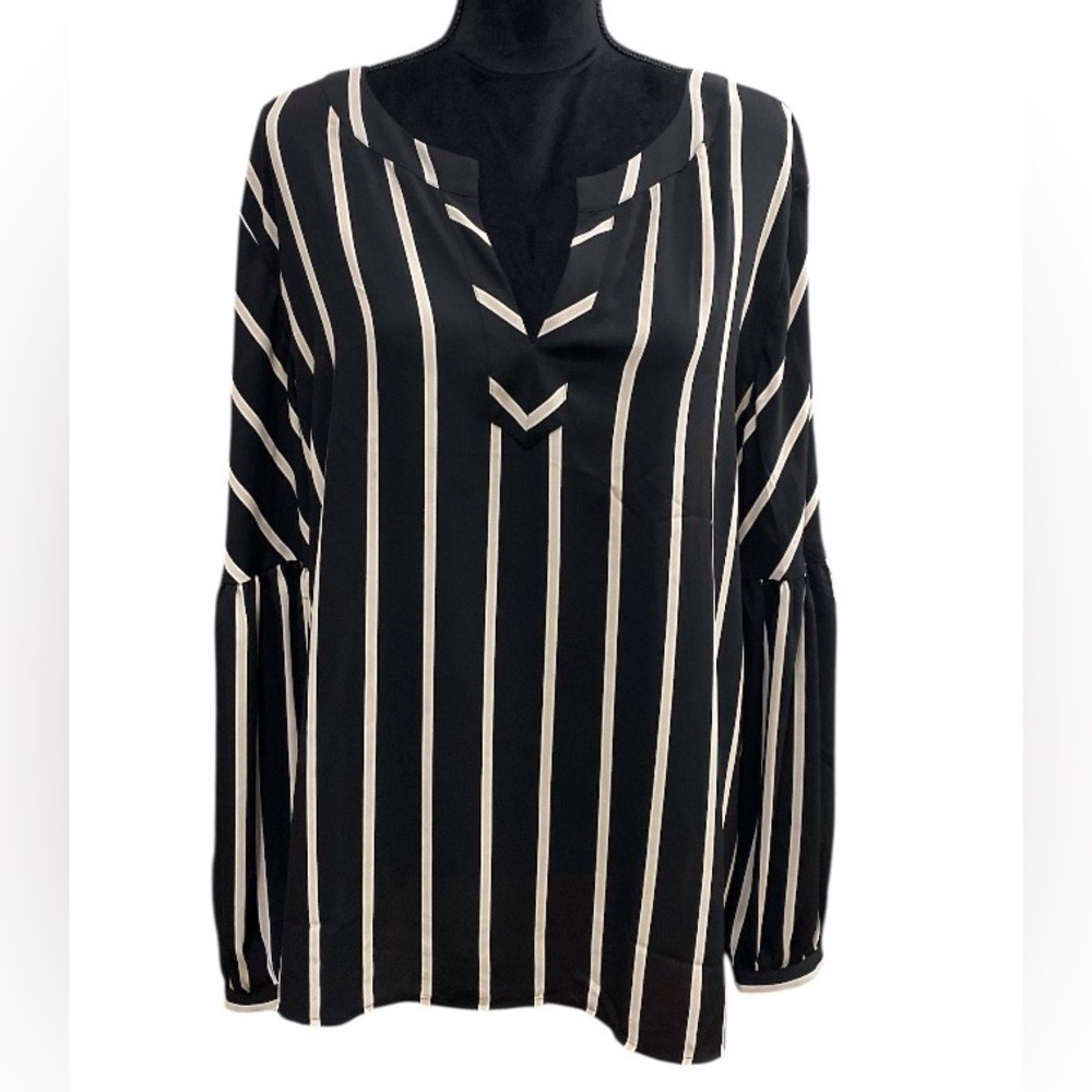 LOFT Striped Blouse - Picture 2 of 6